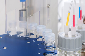 Poster - Biological or pharmaceutical laboratory with equipment for analysis