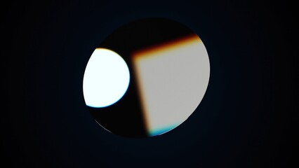 Poster - Glossy dispersion element. Computer generated 3d render