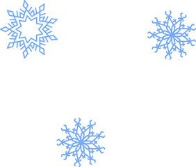 Poster - hand drawing sketch snowflake