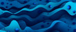 abstract blue waves background, happy mood, 3d illustration. Abstract design creativity blue waves background