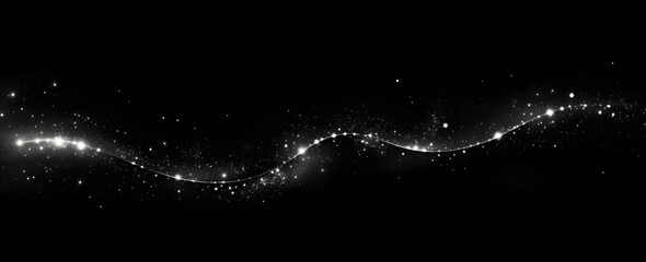 Aufkleber - Luminous white lines of speed. Light glowing effect. Abstract motion lines. Sparkling light, sparkle dust png. Sparkling magical dust