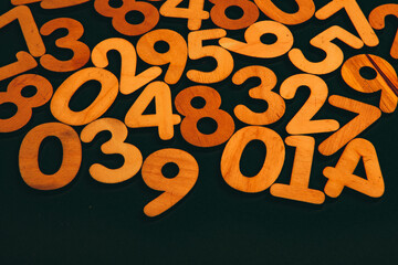 Poster - background or texture of numbers. finance data concept. mathematic. banking or currency. business an