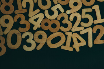 Poster - background or texture of numbers. finance data concept. mathematic. banking or currency. business an