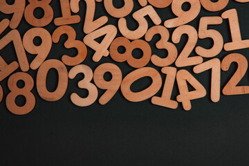 Poster - background or texture of numbers. finance data concept. mathematic. banking or currency. business an