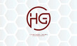 HG, GH, H, G Abstract Letters Logo Monogram