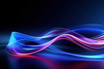 wave, line, art, curve, design, flow, motion, smooth, flowing, gradient. abstract art background image with smooth lines mystery blue color motion curve mix it middle, likes liquid via ai generate.