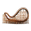 roller coaster isolated on transparent or white background, png