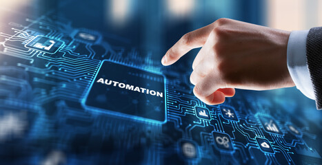 Wall Mural - automation technology industrial process workflow optimisation