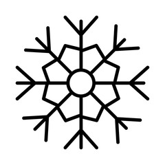 Wall Mural - snowflake icon. vector illustration