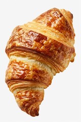 Poster - A detailed view of a pastry on a plain white background. Perfect for food-related projects or bakery promotions