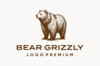 © Coffeetive - logo vector illustration bear grizzly