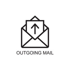 Wall Mural - outgoing mail icon , email icon