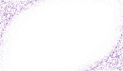 Wall Mural - abstract purple glitter star frame on transparent background. design for decorating,background, wall