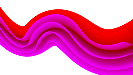 Wall Mural - dark and red waves abstract banner design. Elegant wavy background. png