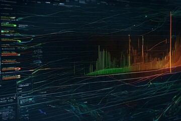 Wall Mural - digital data flow