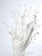 © Prangthip - Dairy Splash on White Surface with Graceful Balance