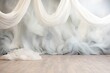Whispers of Elegance: A White Dreamy Sheer Curtain Backdrop for Maternity and Wedding Bliss in a Luminous Room, purity, elegance, and tranquility, capturing the themes of maternity and wedding photo