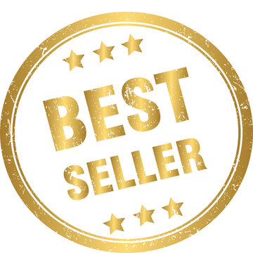 Golden best seller rubber stamp
