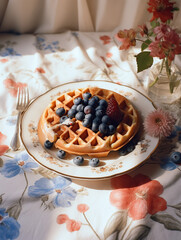 Wall Mural - cake with berries