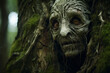 Creepy tree spirit face