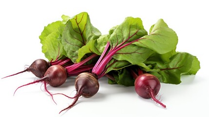 Canvas Print - radish isolated on a white background