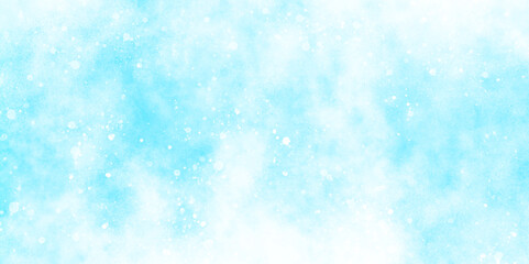 Wall Mural - abstract bokeh glitter background on blurred blue texture, sunshine or sparkling lights and glitteri