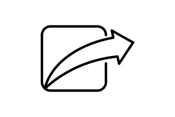 Poster - share icon. icon related to basic web and UI. suitable for web site, app, user interfaces, printable etc. line icon style. simple vector design editable