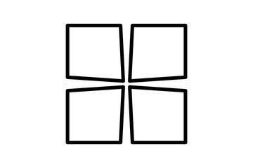 Poster - menu icon. icon related to basic web and UI. suitable for web site, app, user interfaces, printable etc. line icon style. simple vector design editable