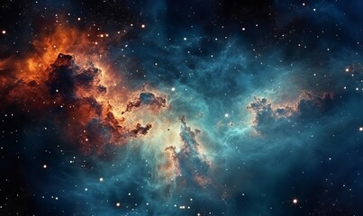 Milky Way galaxy, Long exposure photograph, with grain.Images contain certain grain or noise and soft focus.