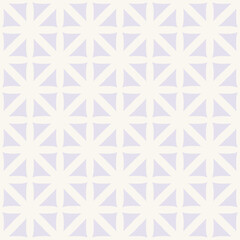 Wall Mural - Beautiful geometric texture. Seamless vector pattern with hand drawn grid. Decorative background in pastel color