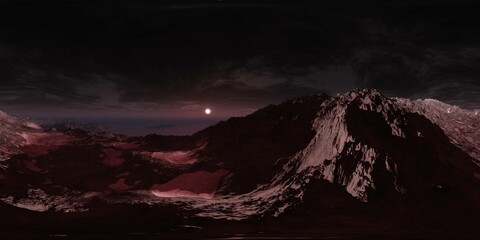 Wall Mural - mars, hdri, environment map , round panorama, spherical panorama, equidistant projection, 360 high r