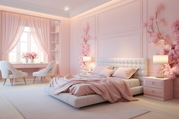 Wall Mural - interior with bed