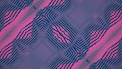 Aufkleber - Background with a pattern transforming stripes. 3d rendering loop animation 4K