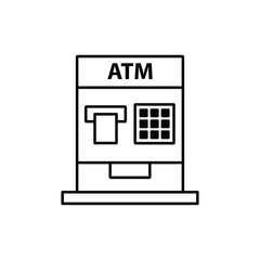 Poster - atm icon vector. Money from atm vector icon