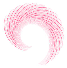 Poster - pink spiral