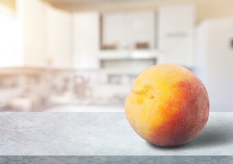 Wall Mural - Tasty sweet fresh Peach fruit