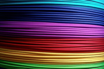 Wall Mural - an image of a person carefully choosing 3d printer filament from a collection, highlighting the impo