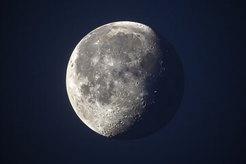 Wall Mural - an image capturing the enigmatic allure of the moon's surface, with its mysteries waiting to be expl