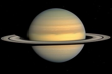 Wall Mural - an image showcasing the elegance and celestial beauty of saturn, with its rings and distinctive feat