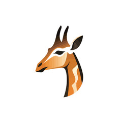 Canvas Print - Giraffe Logo Template vector icon illustration design. Creative animal logo concept.