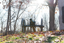 Canons From The American Civil War At Gettysburg Battlefield In Pennsylvania