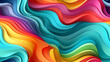 Abstract swirl wave seamless background pattern. Flow liquid lines design