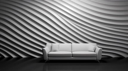 Wall Mural - Abstract background. Spiral-shaped volumetric, white circles, of different sizes at different levels with a shadow. Futuristic background.