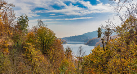 Wall Mural - Khanbulan reservoir in December. Azerbaijan