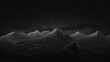 © Chingiz - Black and white mountain line arts wallpaper