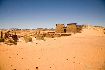 Wall Mural - Egypt Temple of New Amada on a sunny autumn day