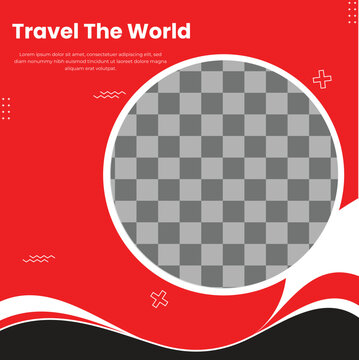 dream vacation travel social media post design