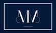 © design_proleague - MM or M Alphabet letters logo monogram