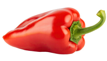 Delicious red pepper - isolated on transparent background