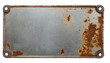 © Marko - Metal plate with a rusted surface - isolated on transparent background